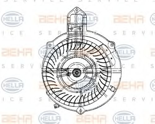 HELLA 8EW 009 159-751 Вентилятор салона для MERCEDESBENZ (Мерседес бенц) HELLA 8EW 009 159-751 Вентилятор салона для MERCEDESBENZ (Мерседес бенц)