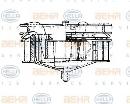 HELLA 8EW 009 160-441 Вентилятор салона для MERCEDES-BENZ T2/L (Мэрcэдэс-бэнз Т2/л) HELLA 8EW 009 160-441 Вентилятор салона для MERCEDES-BENZ T2/L (Мэрcэдэс-бэнз Т2/л)