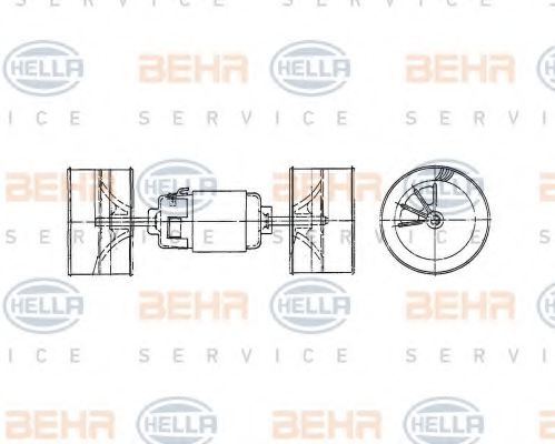 HELLA 8EW 009 160-531 Вентилятор салона для MERCEDES-BENZ VARIO (Мэрcэдэс-бэнз Vарио) HELLA 8EW 009 160-531 Вентилятор салона для MERCEDES-BENZ VARIO (Мэрcэдэс-бэнз Vарио)