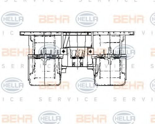 HELLA 8EW 009 160-791 Вентилятор салона для MAN M 90 (Ман М 90) HELLA 8EW 009 160-791 Вентилятор салона для MAN M 90 (Ман М 90)
