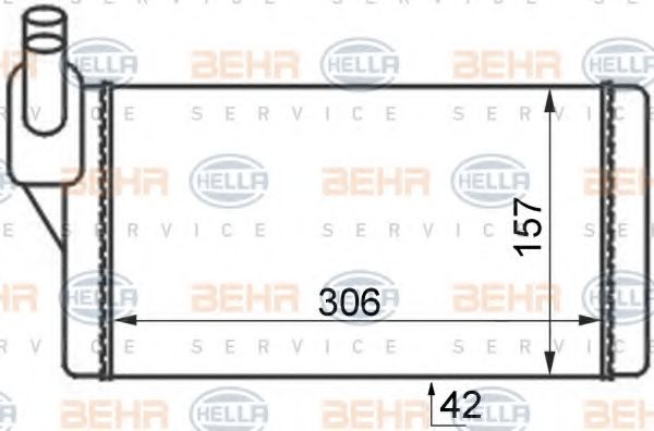 HELLA 8FH 351 024-401 Теплообменник, отопление салона для VOLKSWAGEN T4 MULTIVAN (Фольксваген Т4 мултиvан) HELLA 8FH 351 024-401 Теплообменник, отопление салона для VOLKSWAGEN T4 MULTIVAN (Фольксваген Т4 мултиvан)