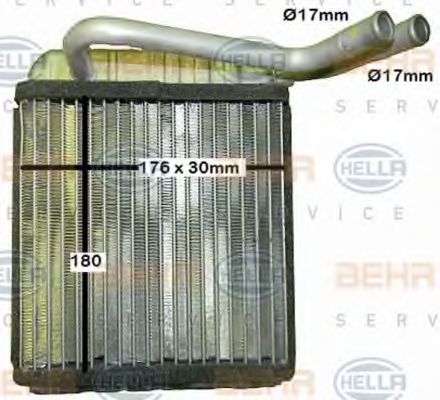 HELLA 8FH 351 029-451 Теплообменник, отопление салона для ISUZU D-MAX (Исузу Д-маx) HELLA 8FH 351 029-451 Теплообменник, отопление салона для ISUZU D-MAX (Исузу Д-маx)