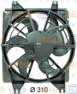 HELLA 8EW 351 034-521 Вентилятор, конденсатор кондиционера для HYUNDAI EXCEL (Хендай Эxcэл) HELLA 8EW 351 034-521 Вентилятор, конденсатор кондиционера для HYUNDAI EXCEL (Хендай Эxcэл)