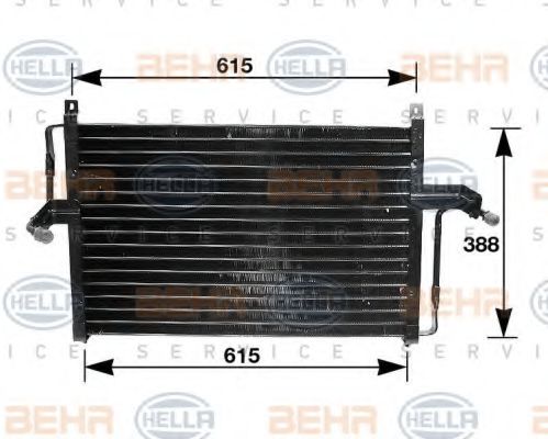 HELLA 8FC 351 035-051 Конденсатор, кондиционер для OPEL OMEGA A (Опель Омэга а) HELLA 8FC 351 035-051 Конденсатор, кондиционер для OPEL OMEGA A (Опель Омэга а)