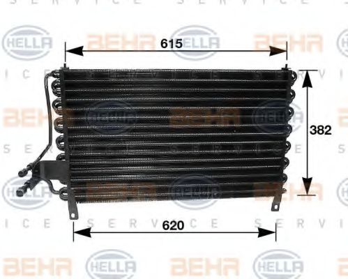 HELLA 8FC 351 035-061 Конденсатор, кондиционер для OPEL OMEGA A (Опель Омэга а) HELLA 8FC 351 035-061 Конденсатор, кондиционер для OPEL OMEGA A (Опель Омэга а)