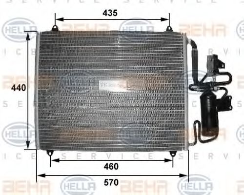 HELLA 8FC 351 035-271 Конденсатор, кондиционер для RENAULT SAFRANE II (Рено Сафран 2) HELLA 8FC 351 035-271 Конденсатор, кондиционер для RENAULT SAFRANE II (Рено Сафран 2)