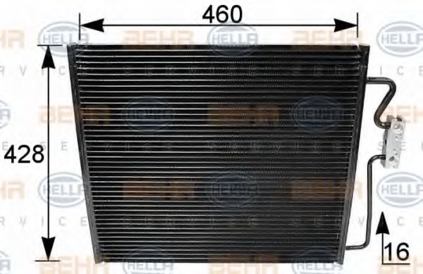 HELLA 8FC 351 035-521 Конденсатор, кондиционер для BMW 7 (Бмв 7) HELLA 8FC 351 035-521 Конденсатор, кондиционер для BMW 7 (Бмв 7)
