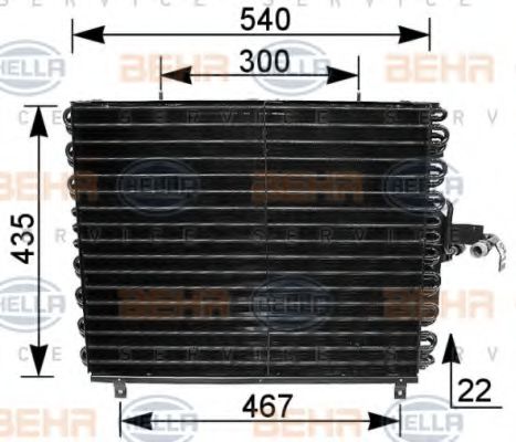 HELLA 8FC 351 035-771 Конденсатор, кондиционер для MERCEDES-BENZ E-CLASS (Мэрcэдэс-бэнз Е класс) HELLA 8FC 351 035-771 Конденсатор, кондиционер для MERCEDES-BENZ E-CLASS (Мэрcэдэс-бэнз Е класс)