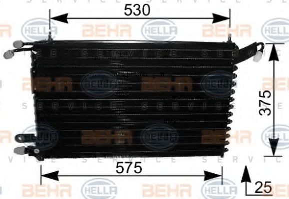 HELLA 8FC 351 037-411 Конденсатор, кондиционер для VOLKSWAGEN JETTA II (Фольксваген Жэтта 2) HELLA 8FC 351 037-411 Конденсатор, кондиционер для VOLKSWAGEN JETTA II (Фольксваген Жэтта 2)