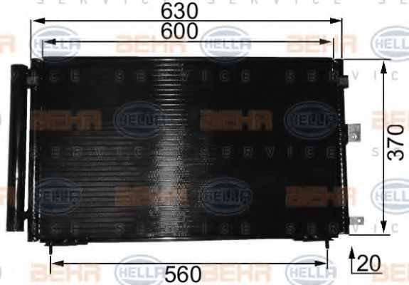 HELLA 8FC 351 037-661 Конденсатор, кондиционер для LEXUS IS CROSS (Лексус Ис крос) HELLA 8FC 351 037-661 Конденсатор, кондиционер для LEXUS IS CROSS (Лексус Ис крос)