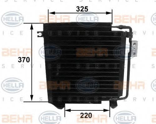 HELLA 8FC 351 038-271 Конденсатор, кондиционер для CHRYSLER (Крайслер) HELLA 8FC 351 038-271 Конденсатор, кондиционер для CHRYSLER (Крайслер)