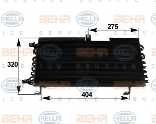 HELLA 8FC 351 038-281 Конденсатор, кондиционер для PEUGEOT (Пежо) HELLA 8FC 351 038-281 Конденсатор, кондиционер для PEUGEOT (Пежо)