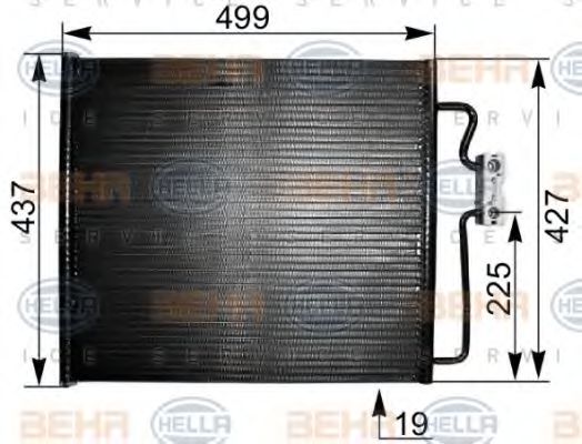 HELLA 8FC 351 038-811 Конденсатор, кондиционер для BMW 7 (Бмв 7) HELLA 8FC 351 038-811 Конденсатор, кондиционер для BMW 7 (Бмв 7)