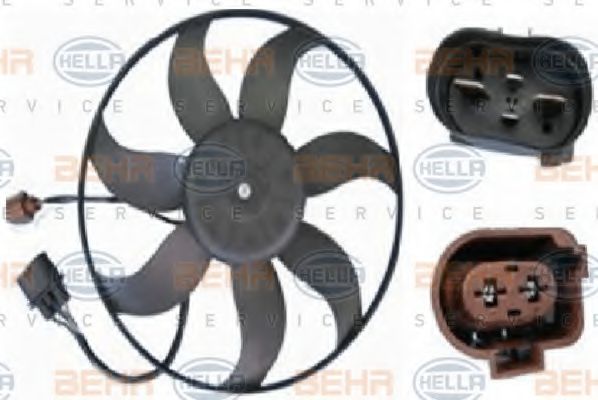 HELLA 8EW 351 039-191 Вентилятор, охлаждение двигателя для VOLKSWAGEN JETTA I (Фольксваген Жэтта и) HELLA 8EW 351 039-191 Вентилятор, охлаждение двигателя для VOLKSWAGEN JETTA I (Фольксваген Жэтта и)