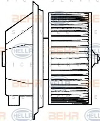 HELLA 8EW 351 039-351 Вентилятор салона для FIAT TEMPRA (Фиат Тэмпра) HELLA 8EW 351 039-351 Вентилятор салона для FIAT TEMPRA (Фиат Тэмпра)