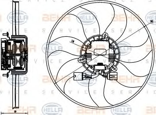 HELLA 8EW 351 040-071 Вентилятор, охлаждение двигателя для VOLKSWAGEN JETTA I (Фольксваген Жэтта и) HELLA 8EW 351 040-071 Вентилятор, охлаждение двигателя для VOLKSWAGEN JETTA I (Фольксваген Жэтта и)