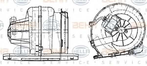 HELLA 8EW 351 041-231 Вентилятор салона для RENAULT LUTECIA I (Рено Лутэcиа и) HELLA 8EW 351 041-231 Вентилятор салона для RENAULT LUTECIA I (Рено Лутэcиа и)