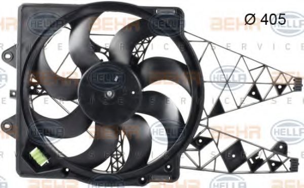 HELLA 8EW 351 042-671 Вентилятор, охлаждение двигателя для FIAT PUNTO EVO (Фиат Пунто эво) HELLA 8EW 351 042-671 Вентилятор, охлаждение двигателя для FIAT PUNTO EVO (Фиат Пунто эво)