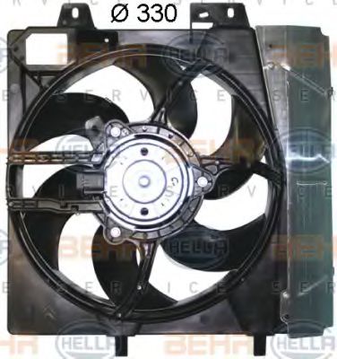 HELLA 8EW 351 043-551 Вентилятор, охлаждение двигателя для PEUGEOT 207 (Пежо 207) HELLA 8EW 351 043-551 Вентилятор, охлаждение двигателя для PEUGEOT 207 (Пежо 207)