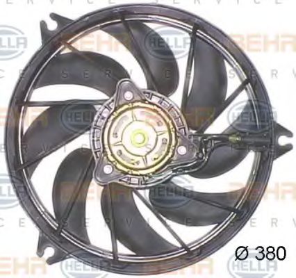HELLA 8EW 351 043-791 Вентилятор, охлаждение двигателя для PEUGEOT 206 CC (Пежо 206 сс) HELLA 8EW 351 043-791 Вентилятор, охлаждение двигателя для PEUGEOT 206 CC (Пежо 206 сс)