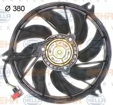 HELLA 8EW 351 044-111 Вентилятор, охлаждение двигателя для PEUGEOT 206 CC (Пежо 206 сс) HELLA 8EW 351 044-111 Вентилятор, охлаждение двигателя для PEUGEOT 206 CC (Пежо 206 сс)