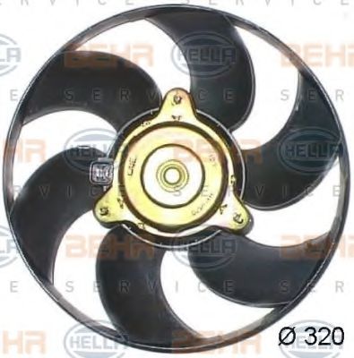 HELLA 8EW 351 044-121 Вентилятор, охлаждение двигателя для PEUGEOT 306 (Пежо 306) HELLA 8EW 351 044-121 Вентилятор, охлаждение двигателя для PEUGEOT 306 (Пежо 306)