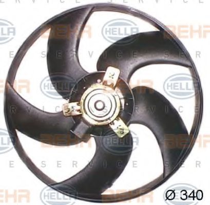 HELLA 8EW 351 044-221 Вентилятор, охлаждение двигателя для PEUGEOT 206 CC (Пежо 206 сс) HELLA 8EW 351 044-221 Вентилятор, охлаждение двигателя для PEUGEOT 206 CC (Пежо 206 сс)