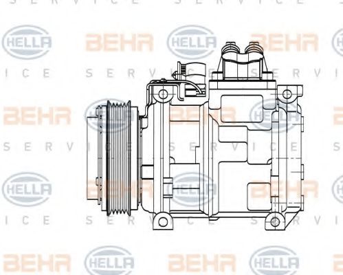 HELLA 8FK 351 110-131 Компрессор, кондиционер для BMW 3 (Бмв 3) HELLA 8FK 351 110-131 Компрессор, кондиционер для BMW 3 (Бмв 3)