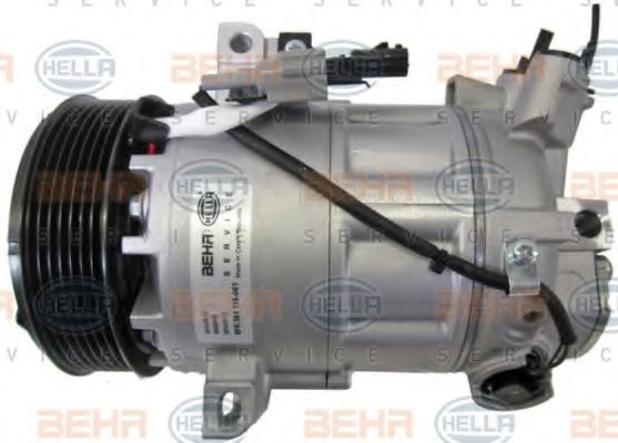 HELLA 8FK 351 115-061 Компрессор, кондиционер для RENAULT CAPTUR (Рено Cаптур) HELLA 8FK 351 115-061 Компрессор, кондиционер для RENAULT CAPTUR (Рено Cаптур)