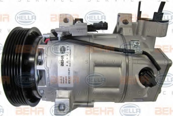 HELLA 8FK 351 115-071 Компрессор, кондиционер для RENAULT CAPTUR (Рено Cаптур) HELLA 8FK 351 115-071 Компрессор, кондиционер для RENAULT CAPTUR (Рено Cаптур)