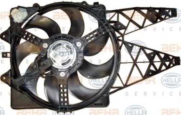 HELLA 8EW 351 149-231 Вентилятор, охлаждение двигателя для FIAT PUNTO EVO (Фиат Пунто эво) HELLA 8EW 351 149-231 Вентилятор, охлаждение двигателя для FIAT PUNTO EVO (Фиат Пунто эво)