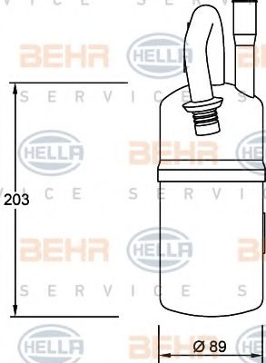 HELLA 8FT 351 192-051 Осушитель, кондиционер для FORD MONDEO (Форд Мондэо) HELLA 8FT 351 192-051 Осушитель, кондиционер для FORD MONDEO (Форд Мондэо)