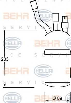 HELLA 8FT 351 192-321 Осушитель, кондиционер для FORD MONDEO (Форд Мондэо) HELLA 8FT 351 192-321 Осушитель, кондиционер для FORD MONDEO (Форд Мондэо)