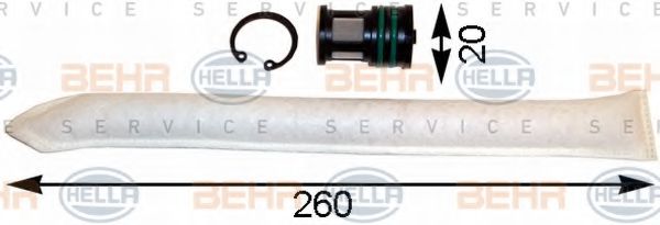 HELLA 8FT 351 193-101 Осушитель, кондиционер для MITSUBISHI PAJERO FULL IV (Митсубиши/митсубиси Пажэро фулл иv) HELLA 8FT 351 193-101 Осушитель, кондиционер для MITSUBISHI PAJERO FULL IV (Митсубиши/митсубиси Пажэро фулл иv)