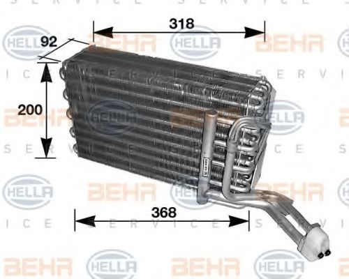 HELLA 8FV 351 210-081 Испаритель, кондиционер для JAGUAR VANDEN PLAS (Ягуар Vандэн плас) HELLA 8FV 351 210-081 Испаритель, кондиционер для JAGUAR VANDEN PLAS (Ягуар Vандэн плас)