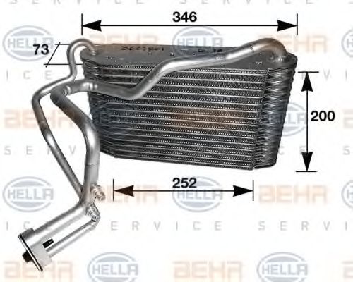 HELLA 8FV 351 210-191 Испаритель, кондиционер для AUDI 80 (Ауди 80) HELLA 8FV 351 210-191 Испаритель, кондиционер для AUDI 80 (Ауди 80)