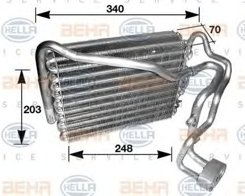HELLA 8FV 351 210-211 Испаритель, кондиционер для AUDI 80 (Ауди 80) HELLA 8FV 351 210-211 Испаритель, кондиционер для AUDI 80 (Ауди 80)
