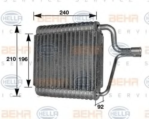 HELLA 8FV 351 210-271 Испаритель, кондиционер 