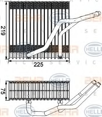 HELLA 8FV 351 210-541 Испаритель, кондиционер для AUDI TT (Ауди Тт) HELLA 8FV 351 210-541 Испаритель, кондиционер для AUDI TT (Ауди Тт)