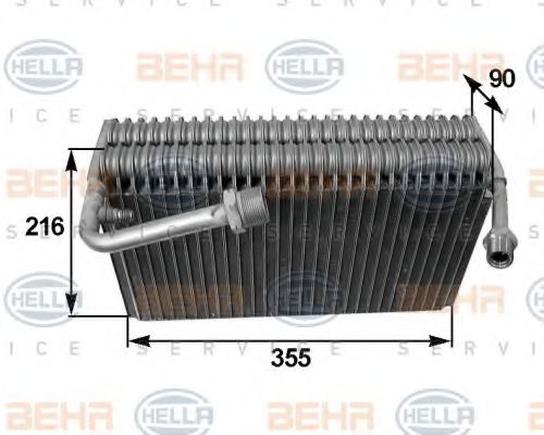 HELLA 8FV 351 210-551 Испаритель, кондиционер для AUDI 100 (Ауди 100) HELLA 8FV 351 210-551 Испаритель, кондиционер для AUDI 100 (Ауди 100)