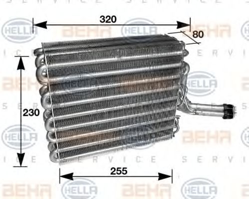 HELLA 8FV 351 210-631 Испаритель, кондиционер для VOLKSWAGEN JETTA II (Фольксваген Жэтта 2) HELLA 8FV 351 210-631 Испаритель, кондиционер для VOLKSWAGEN JETTA II (Фольксваген Жэтта 2)