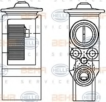 HELLA 8UW 351 234-111 Расширительный клапан, кондиционер для PEUGEOT 206 CC (Пежо 206 сс) HELLA 8UW 351 234-111 Расширительный клапан, кондиционер для PEUGEOT 206 CC (Пежо 206 сс)