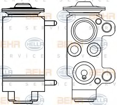 HELLA 8UW 351 234-131 Расширительный клапан, кондиционер для BMW X1 (Бмв Х1) HELLA 8UW 351 234-131 Расширительный клапан, кондиционер для BMW X1 (Бмв Х1)
