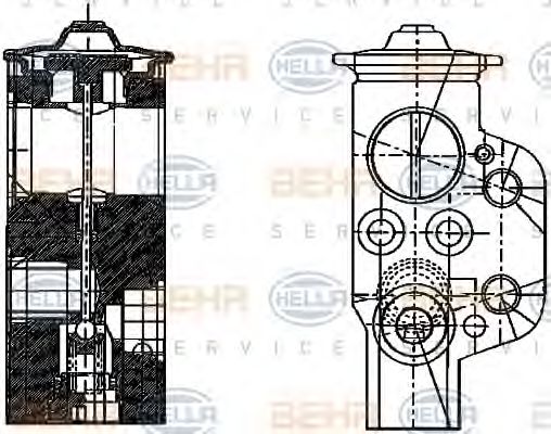 HELLA 8UW 351 234-161 Расширительный клапан, кондиционер для SKODA ROOMSTER (Шкода Румстер) HELLA 8UW 351 234-161 Расширительный клапан, кондиционер для SKODA ROOMSTER (Шкода Румстер)
