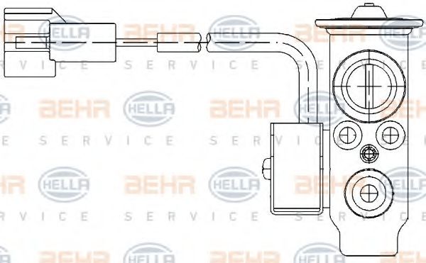 HELLA 8UW 351 234-191 Расширительный клапан, кондиционер для MERCEDES-BENZ VIANO (Мэрcэдэс-бэнз Виано) HELLA 8UW 351 234-191 Расширительный клапан, кондиционер для MERCEDES-BENZ VIANO (Мэрcэдэс-бэнз Виано)