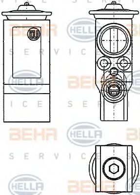 HELLA 8UW 351 234-221 Расширительный клапан, кондиционер для CITROËN C4 (CитроËн С4) HELLA 8UW 351 234-221 Расширительный клапан, кондиционер для CITROËN C4 (CитроËн С4)