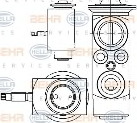 HELLA 8UW 351 234-401 Расширительный клапан, кондиционер для VOLVO S80 II (Вольво S80 2) HELLA 8UW 351 234-401 Расширительный клапан, кондиционер для VOLVO S80 II (Вольво S80 2)