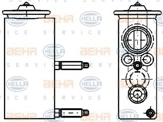 HELLA 8UW 351 234-421 Расширительный клапан, кондиционер для CITROËN C4 (CитроËн С4) HELLA 8UW 351 234-421 Расширительный клапан, кондиционер для CITROËN C4 (CитроËн С4)