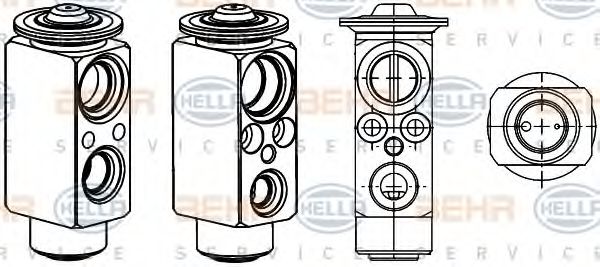 HELLA 8UW 351 234-431 Расширительный клапан, кондиционер для BMW Z8 (Бмв З8) HELLA 8UW 351 234-431 Расширительный клапан, кондиционер для BMW Z8 (Бмв З8)