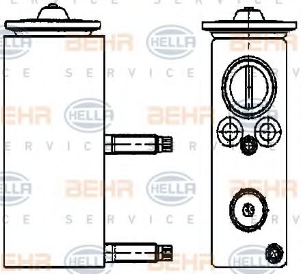 HELLA 8UW 351 234-461 Расширительный клапан, кондиционер для CITROËN C5 III (CитроËн С5 3) HELLA 8UW 351 234-461 Расширительный клапан, кондиционер для CITROËN C5 III (CитроËн С5 3)